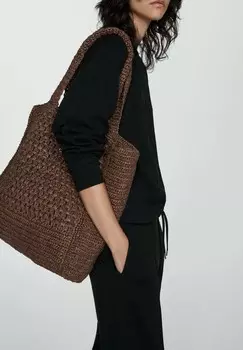 Топ с длинными рукавами Mango, черный