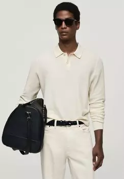 Топ с длинными рукавами Mango, кремовый