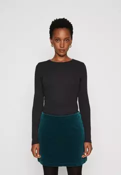 Топ с длинными рукавами Marc O'Polo DENIM LONG SLEEVE ROUND NECK SLIM FIT, черный