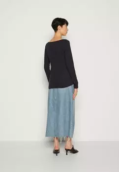 Топ с длинными рукавами Marc O'Polo, темно-синий Long Sleeve Boat Neck