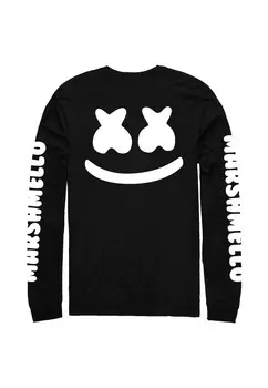 Топ с длинными рукавами Marshmello SMILE Henry Tiger, черный