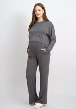 Топ с длинными рукавами MATERNITY NURSING 2 IN 1 Cool Mama, темно-серый