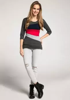 Топ с длинными рукавами MATERNITY NURSING Chelsea Clark, темно-серый