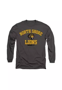 Топ с длинными рукавами MEAN GIRLS NORTH SHORE LIONS Cotton Soul, антрацит