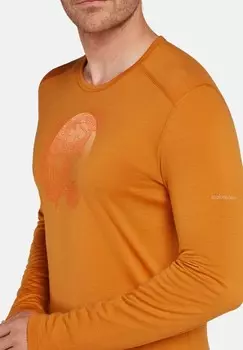 Топ с длинными рукавами MERINO 200 MID WEIGHT OASIS Icebreaker, оранжевый