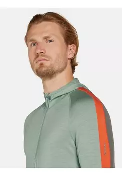 Топ с длинными рукавами MERINO 200 MID WEIGHT SONEBULA HALF ZIP HOODIE Icebreaker, зеленый