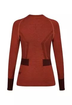 Топ с длинными рукавами Merino Base Layer Longsleeve Skiing CEP, Бордо