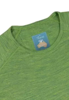 Топ с длинными рукавами Merino Pullover Thermohemd Ski- Funktionsunterwsche normani Outdoor Sports, зеленый