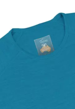 Топ с длинными рукавами Merino Pullover Thermohemd Ski- Funktionsunterwsche normani Outdoor Sports, синий