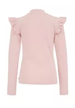 Топ с длинными рукавами MET RUCHES WE Fashion, светло-розовый