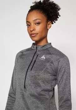 Топ с длинными рукавами MID LAYER 1/2 ZIP TENCIA ODLO, цвет Mottled Dark Grey