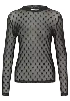 Топ с длинными рукавами MINA Kaffe, цвет Mottled Black