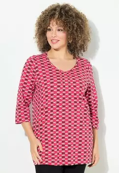 Топ с длинными рукавами MINIMALIST HO SLEEVE Ulla Popken, красный