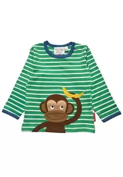 Топ с длинными рукавами MIT AFFEN APPLIKATION Toby Tiger, зеленый