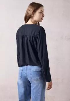 Топ с длинными рукавами MIT ELASTISCHEM SAUM Cecil, синий