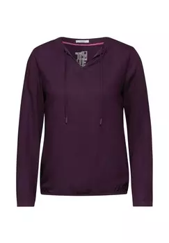 Топ с длинными рукавами MIT ELASTISCHEM SAUM Cecil, цвет Mottled Berry