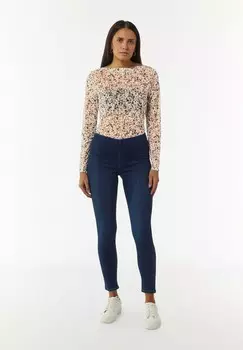 Топ с длинными рукавами MIT FLORALER comma casual identity, коралл