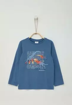 Топ с длинными рукавами MIT FRONTPRINT s.Oliver, синий