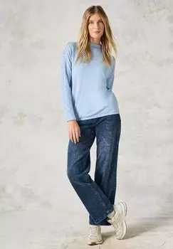 Топ с длинными рукавами MIT GLITZER Cecil, сине-серый