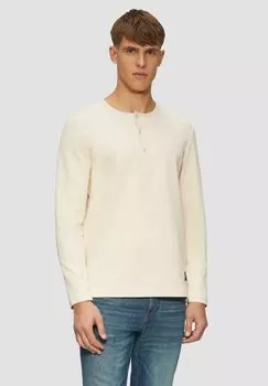 Топ с длинными рукавами MIT HENLEY-AUSSCHNITT s.Oliver, молочный