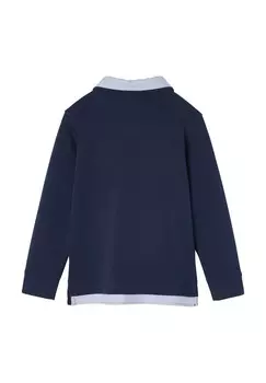 Топ с длинными рукавами MIT LAGENEFFEKT Vertbaudet, синий