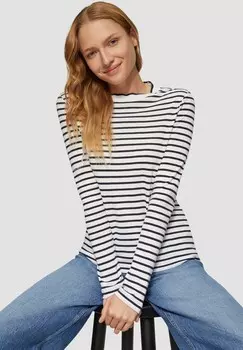 Топ с длинными рукавами MIT MUSCHELKANTE s.Oliver, белый