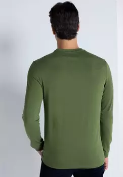 Топ с длинными рукавами MIT PRGUNG UND STICKEREI BENDORFF, зеленый