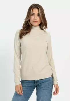 Топ с длинными рукавами MIT ROLLKRAGEN camel active, бежевый