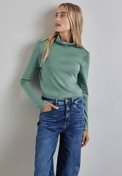 Топ с длинными рукавами MIT ROLLKRAGEN Cecil, зеленый металлик