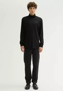 Топ с длинными рукавами MIT ROLLKRAGEN TOM TAILOR DENIM, черный