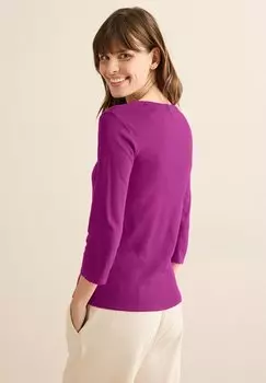 Топ с длинными рукавами MIT RUNDHALS Cecil, темно-фиолетовый