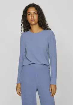 Топ с длинными рукавами MIT RUNDHALS VILA, темно-синий