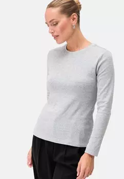 Топ с длинными рукавами MIT RUNDHALSAUSSCHNITT zero, серый