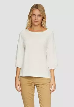 Топ с длинными рукавами MIT U-BOOT-AUSSCHNITT s.Oliver, молочный