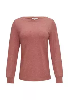 Топ с длинными рукавами MIT U-BOOT-AUSSCHNITT s.Oliver, светло-красный