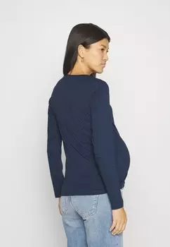 Топ с длинными рукавами MLAGNE MAMALICIOUS, темно-синий