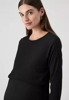 Топ с длинными рукавами MLCAILEEN JUNE MAMALICIOUS, черный