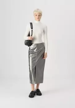 Топ с длинными рукавами MOCK NECK BODYSUIT American Eagle, молочный