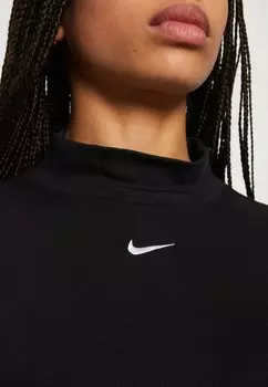Топ с длинными рукавами MOCK Nike Sportswear, черный