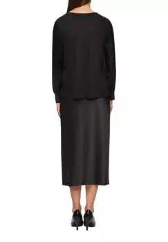 Топ с длинными рукавами MODIEUS s.Oliver BLACK LABEL, черный