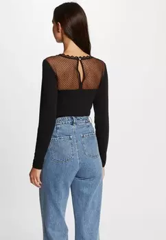 Топ с длинными рукавами MORGAN Morgan, черный