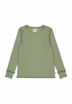 Топ с длинными рукавами Msli by GREEN COTTON, зеленый