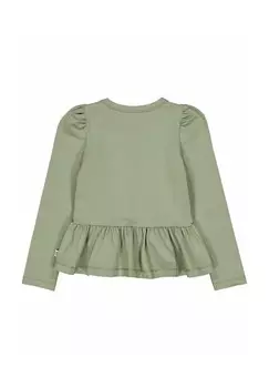 Топ с длинными рукавами Msli by GREEN COTTON, зеленый