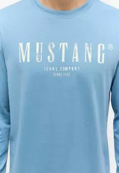 Топ с длинными рукавами Mustang, светло-голубой