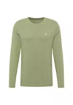 Топ с длинными рукавами Mustang, темно-зеленый