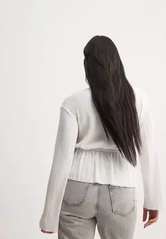 Топ с длинными рукавами NA-KD, белый