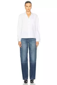 Топ с длинными рукавами на пуговицах Helmut Lang, белый