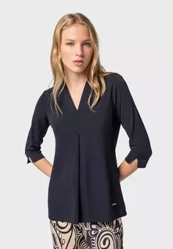 Топ с длинными рукавами NAULOVER, темно-синий