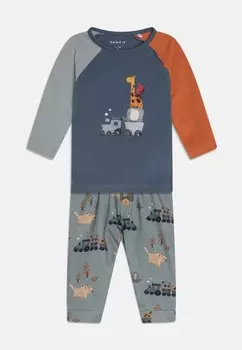Топ с длинными рукавами NBMRON TOP SET Name it, цвет china blue
