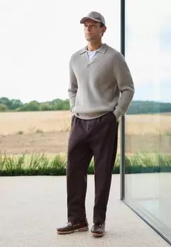 Топ с длинными рукавами Next, бежевый